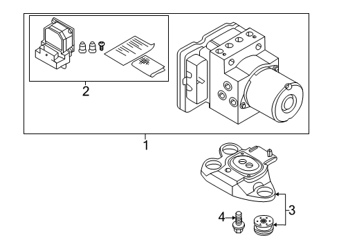 2018 Audi A5 Quattro ABS Components, Electrical Diagram 2