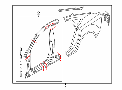 2013 Audi A7 Quattro Aperture Panel, Uniside