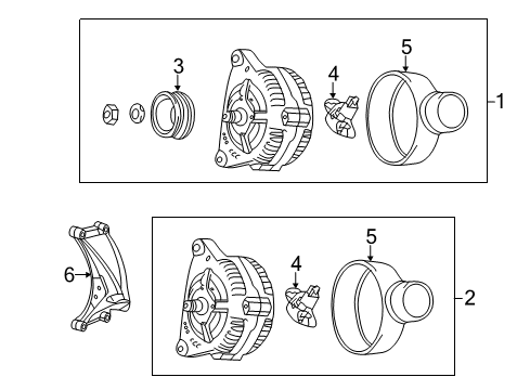 2017 Audi A8 Quattro Alternator Diagram for 06E-903-015-B