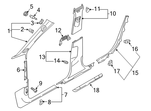 2021 Audi S4 Interior Trim - Pillars