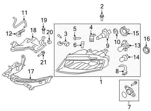 2010 Audi A4 Quattro Bulbs Diagram 2