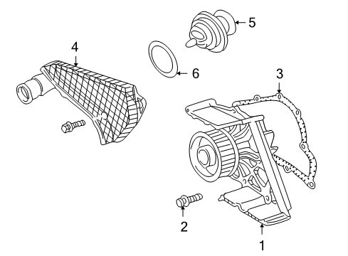 1998 Audi A6 Quattro Water Pump, Cooling Fan