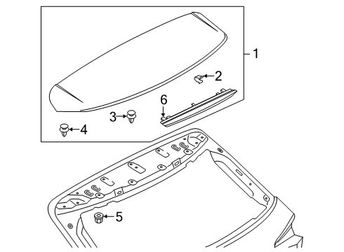 2022 Audi e-tron Quattro Rear Spoiler