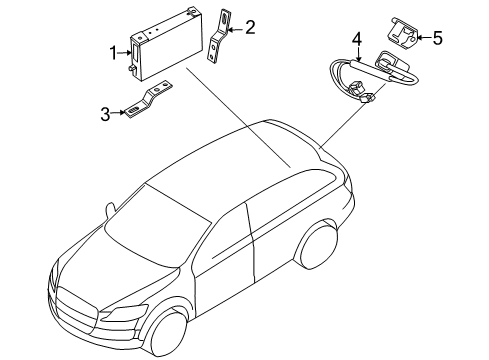 2013 Audi Q7 Parking Aid Diagram 2