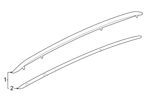 2024 Audi Q4 e-tron Exterior Trim - Roof