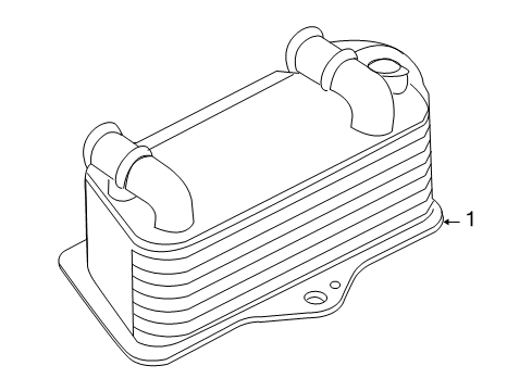 2010 Audi TTS Quattro Trans Oil Cooler Diagram 1