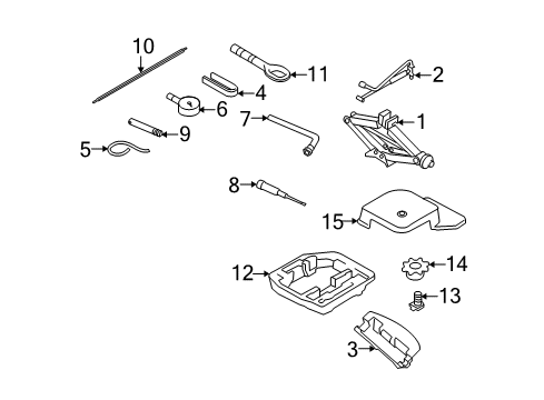 2010 Audi A4 Quattro Jack & Components