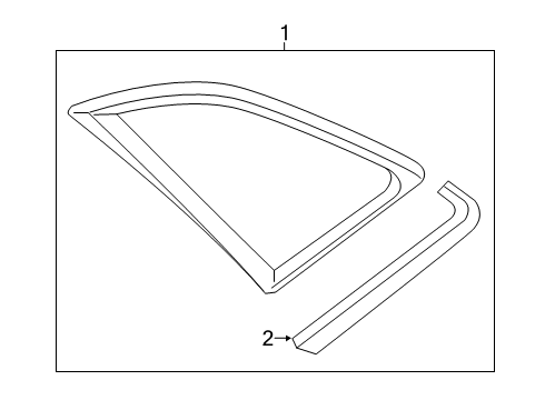 2022 Audi S6 Glass & Hardware - Quarter Panel