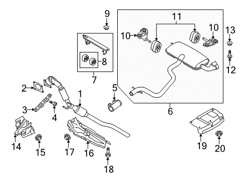 2010 Audi TT Quattro Exhaust Components