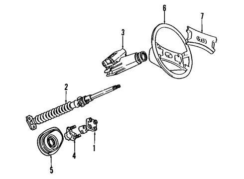 1990 Audi Coupe Quattro Steering Column & Wheel, Steering Linkage