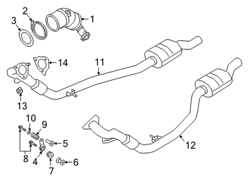 2022 Audi S8 Exhaust Components