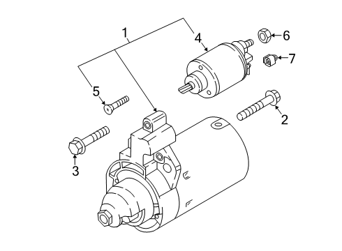 2019 Audi Q8 Starter Diagram for 06M-911-022-DX