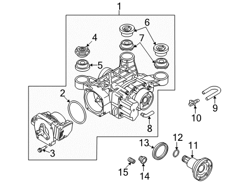 2010 Audi TT Quattro Axle & Differential - Rear