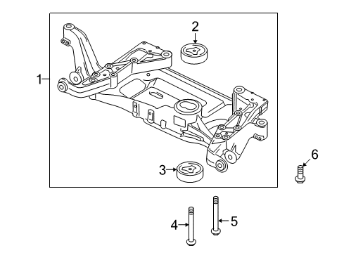 2008 Audi TT Quattro Suspension Mounting - Front