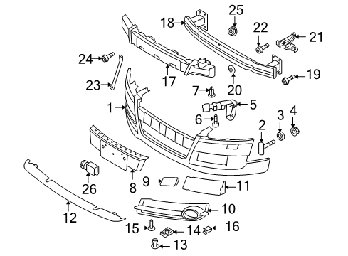 2010 Audi TT Quattro Front Bumper