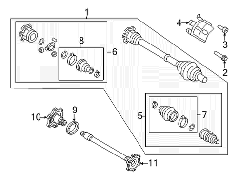 2022 Audi Q5 Drive Axles - Front