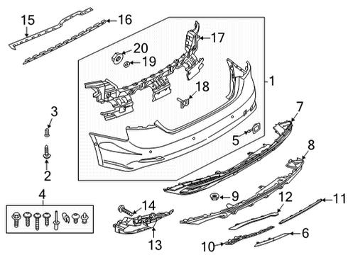 2023 Audi S5 Reflector Diagram for 8W0-945-106-AB