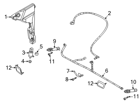 2020 Audi A8 Quattro Washer Components