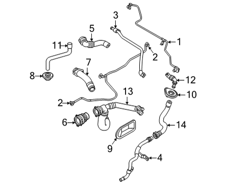 2022 Audi S7 Sportback Hoses, Lines & Pipes Diagram 3