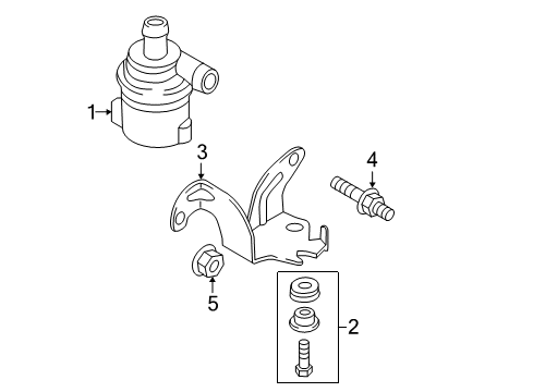 2013 Audi allroad Water Pump Diagram 1