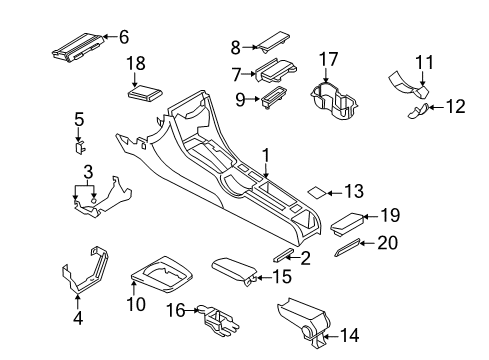 2007 Audi A4 Quattro Console Diagram 4