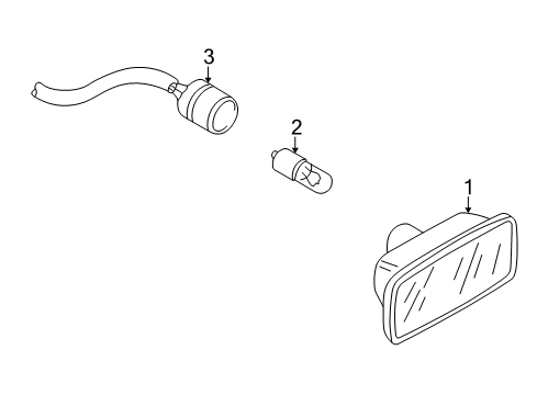 2004 Audi S4 Side Repeater Lamps