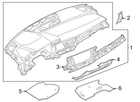 2024 Audi RS3 Instrument Panel Diagram 4