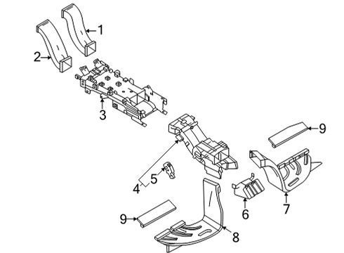 2024 Audi e-tron GT Ducts Diagram 1