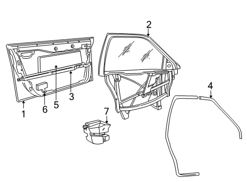 1996 Audi A4 Front Door