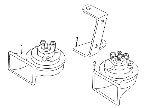 1996 Audi A4 Horn