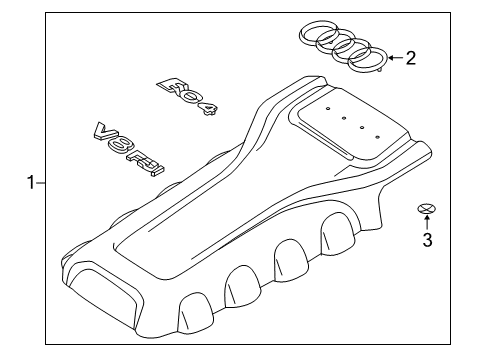 2013 Audi RS5 Engine Appearance Cover