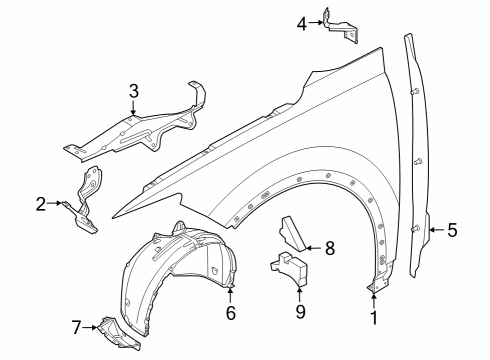 2024 Audi Q4 e-tron Fender & Components