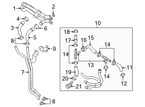 2018 Audi A6 Quattro Hoses, Lines & Pipes Diagram 4