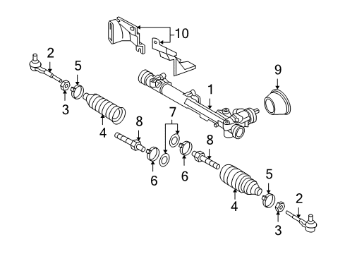 2006 Audi A4 Steering Systems, Internal Components, Shroud, Switches Diagram 1