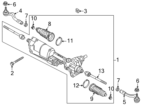 2016 Audi S5 Steering Column & Wheel, Steering Gear & Linkage Diagram 5