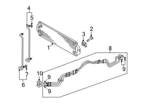 2007 Audi Q7 Trans Oil Cooler