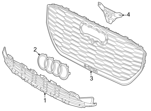 2024 Audi Q4 e-tron Grille & Components