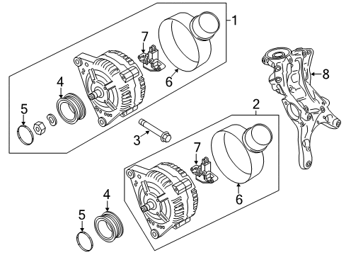 2014 Audi A6 Alternator