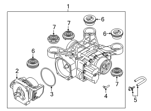 2022 Audi Q3 Axle & Differential - Rear