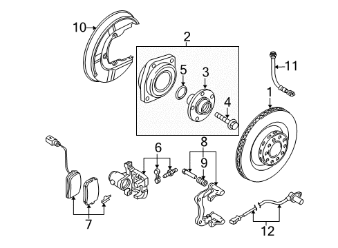 2008 Audi RS4 Anti-Lock Brakes Diagram 3