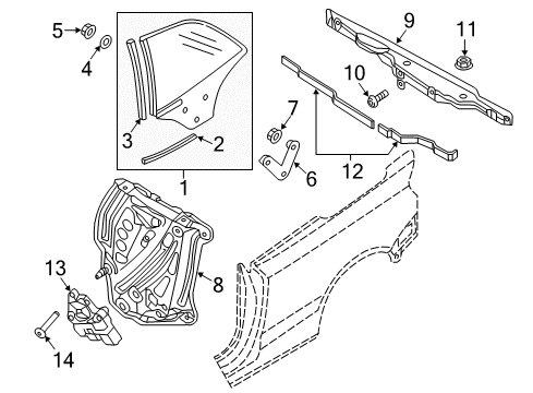 2015 Audi A3 Quarter Window