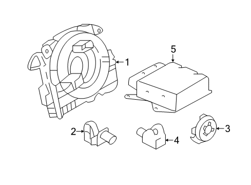 2019 Audi A3 Air Bag Components Diagram 4