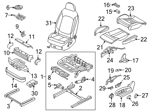 2023 Audi Q7 Lumbar Control Seats