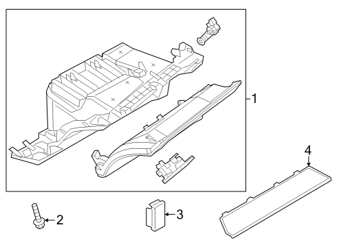 2024 Audi Q8 e-tron Glove Box