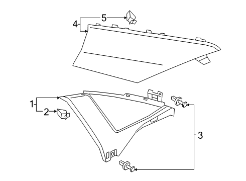 2020 Audi A8 Quattro Interior Trim - Quarter Panels