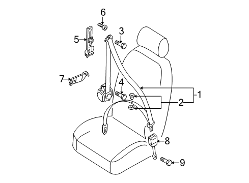 2015 Audi allroad Seat Belt