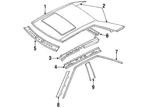 1990 Audi Coupe Quattro Roof & Components