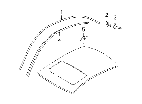 2011 Audi S6 Exterior Trim - Roof