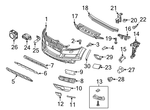 2013 Audi Q7 Parking Aid Diagram 5