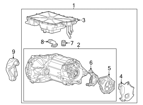 2022 Audi Q4 e-tron Sportback Traction Motor Components